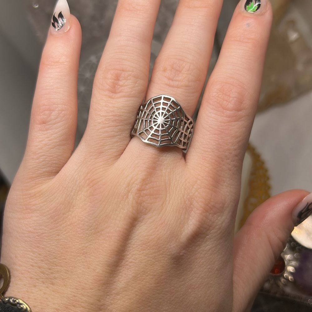 Spider web ring 925 - Picture 2 of 5